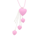 Chain Drop Multi Heart Necklace & Earring Set