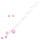 Chain Drop Multi Heart Necklace & Earring Set