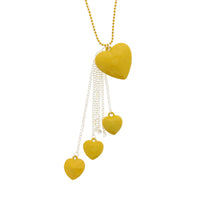 Chain Drop Multi Heart Necklace & Earring Set