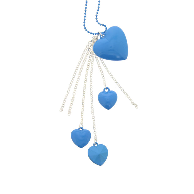 Chain Drop Multi Heart Necklace & Earring Set