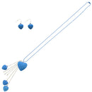 Chain Drop Multi Heart Necklace & Earring Set