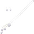 Chain Drop Multi Heart Necklace & Earring Set