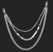 Bicycle Chain & Skulls Triple Hipchain
