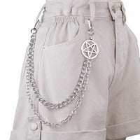 Pentagram Double Hip Chain