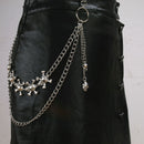 Skull & Crossbones Double Hip Chain