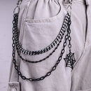 Triple Hip Chain with Cobweb & Spider