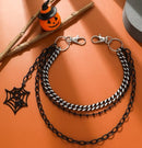 Triple Hip Chain with Cobweb & Spider