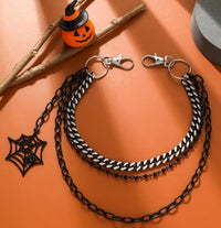 Triple Hip Chain with Cobweb & Spider
