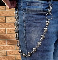 Punk Skull Key Chain/ Wallet Chain