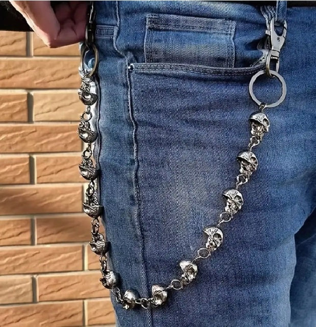 Punk Skull Key Chain/ Wallet Chain