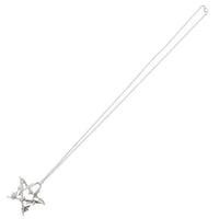 Quadruple Bat Pentagram Chain Necklace