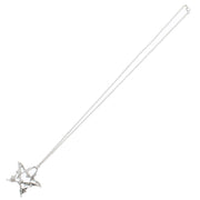 Quadruple Bat Pentagram Chain Necklace