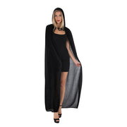 Unisex Fancy Dress Black Velvet Cloak