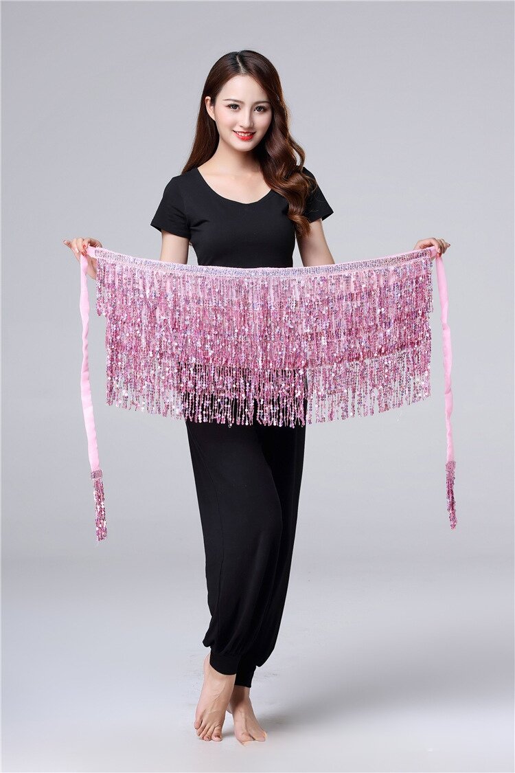 14 Inch Wrap Round Sequin Skirt