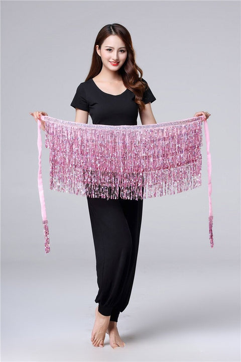 14 Inch Wrap Round Sequin Skirt