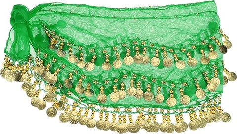 Wrap Round Coin Drop Sequin Skirt