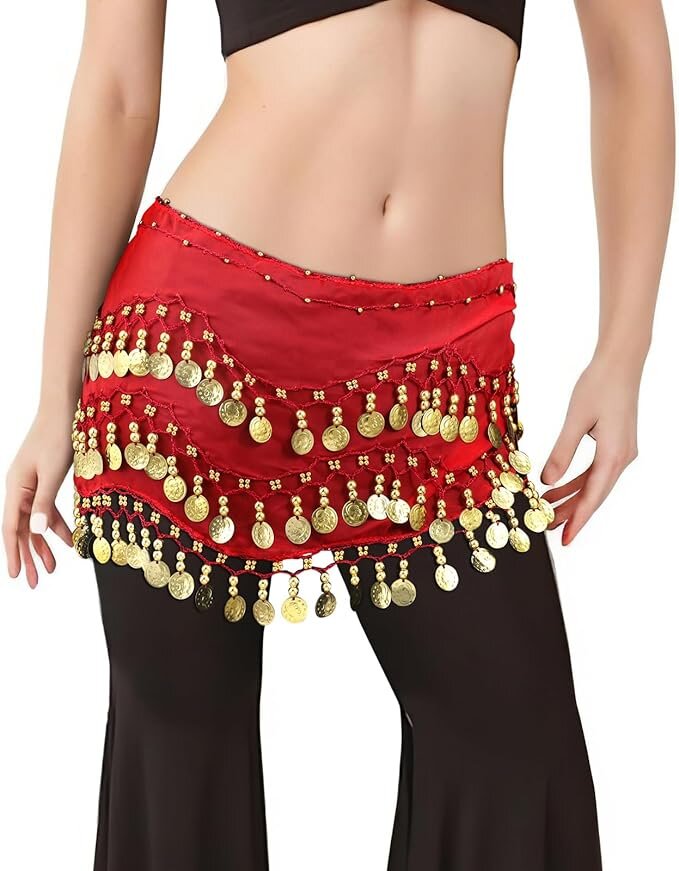 Wrap Round Coin Drop Skirts/ Belts
