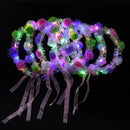 Light Up Tinsel & Rose Hair Garland with Ribbons Wreaths