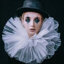 Large White Clown Neck Ruffle Collar