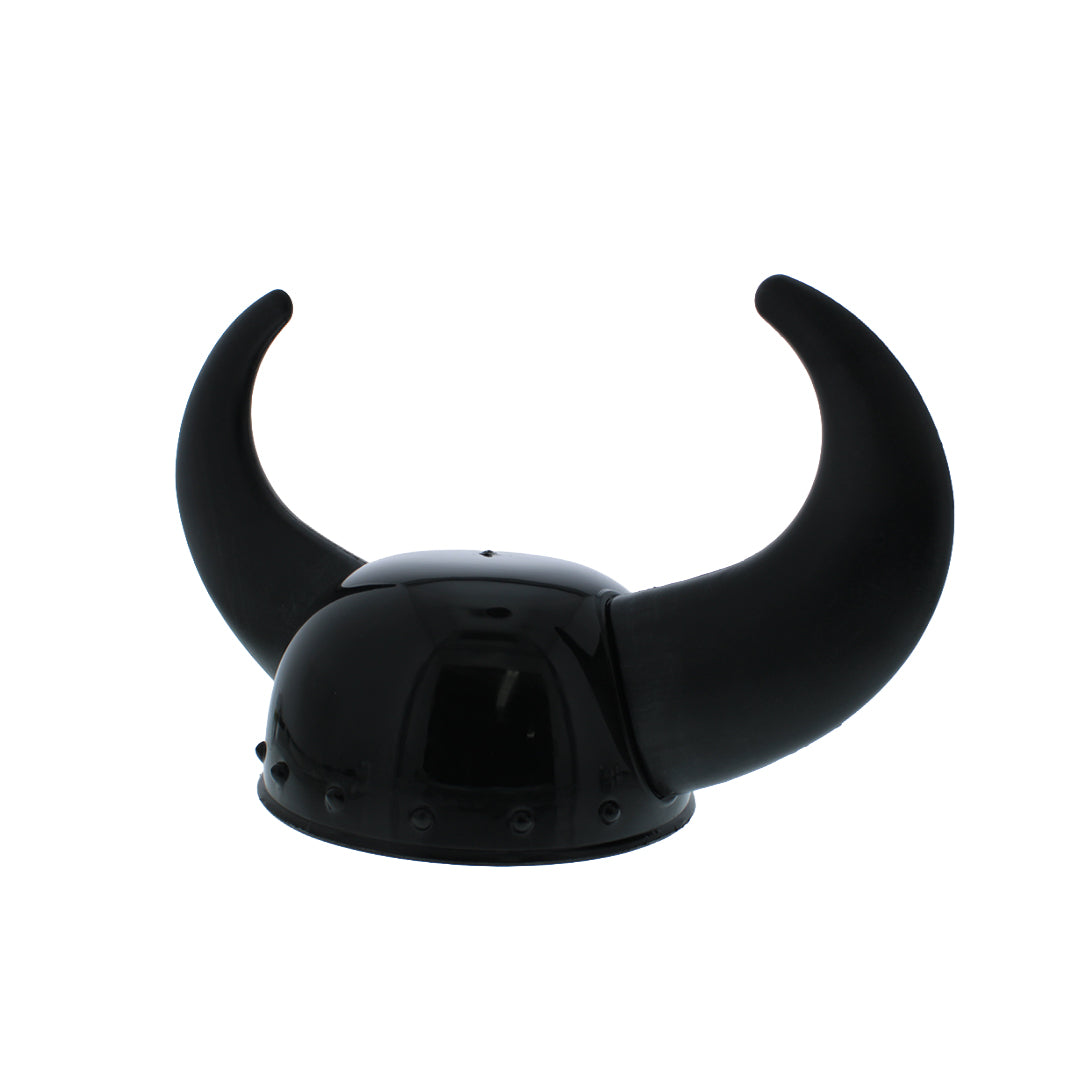 Viking Warrior Plastic Helmet Hat with Horns