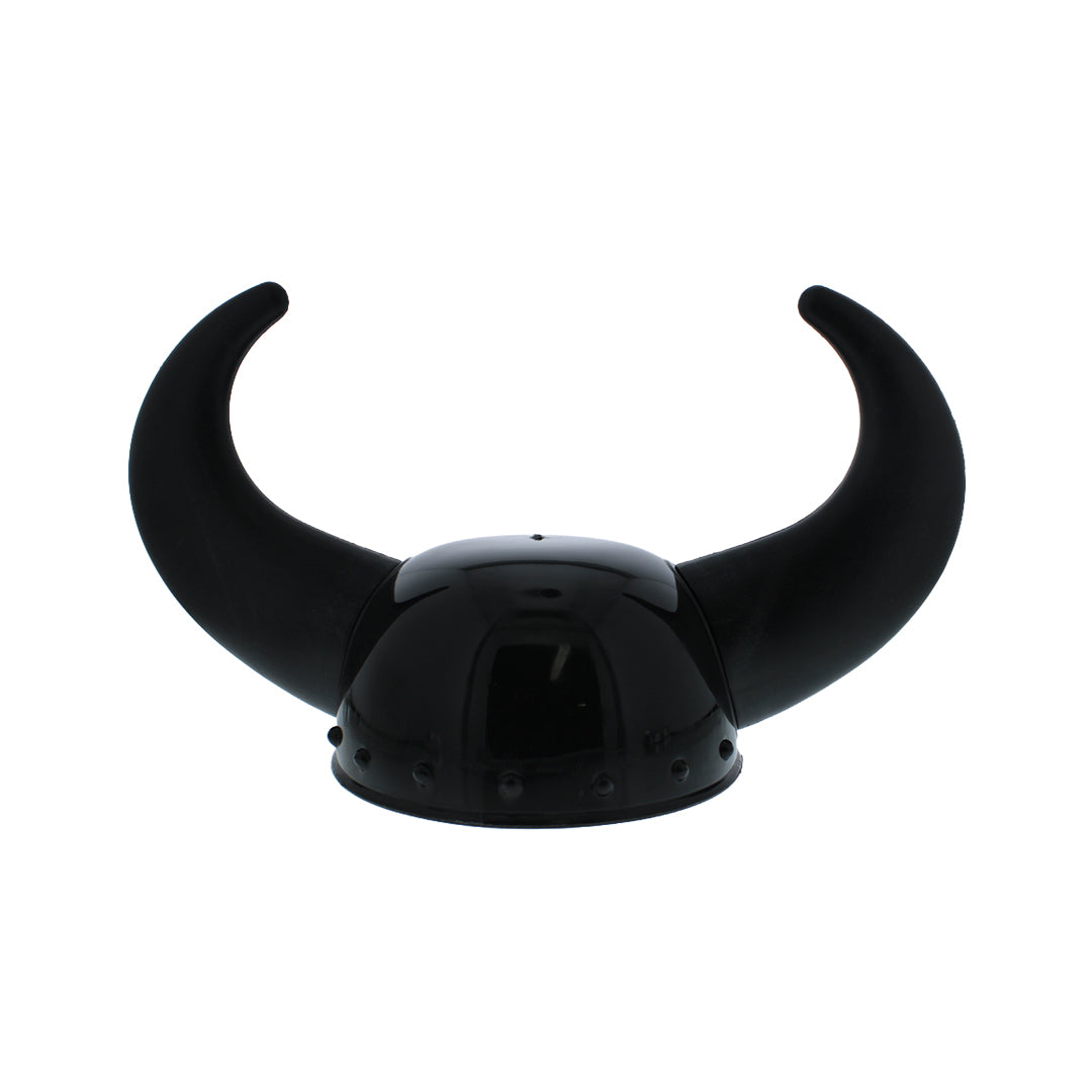 Viking Warrior Plastic Helmet Hat with Horns