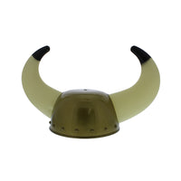 Viking Warrior Plastic Helmet Hat with Horns