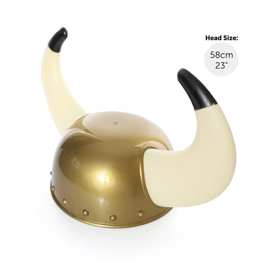 Viking Warrior Plastic Helmet Hat with Horns