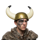 Viking Warrior Plastic Helmet Hat with Horns