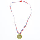 Fancy Gold Star Medal Necklace