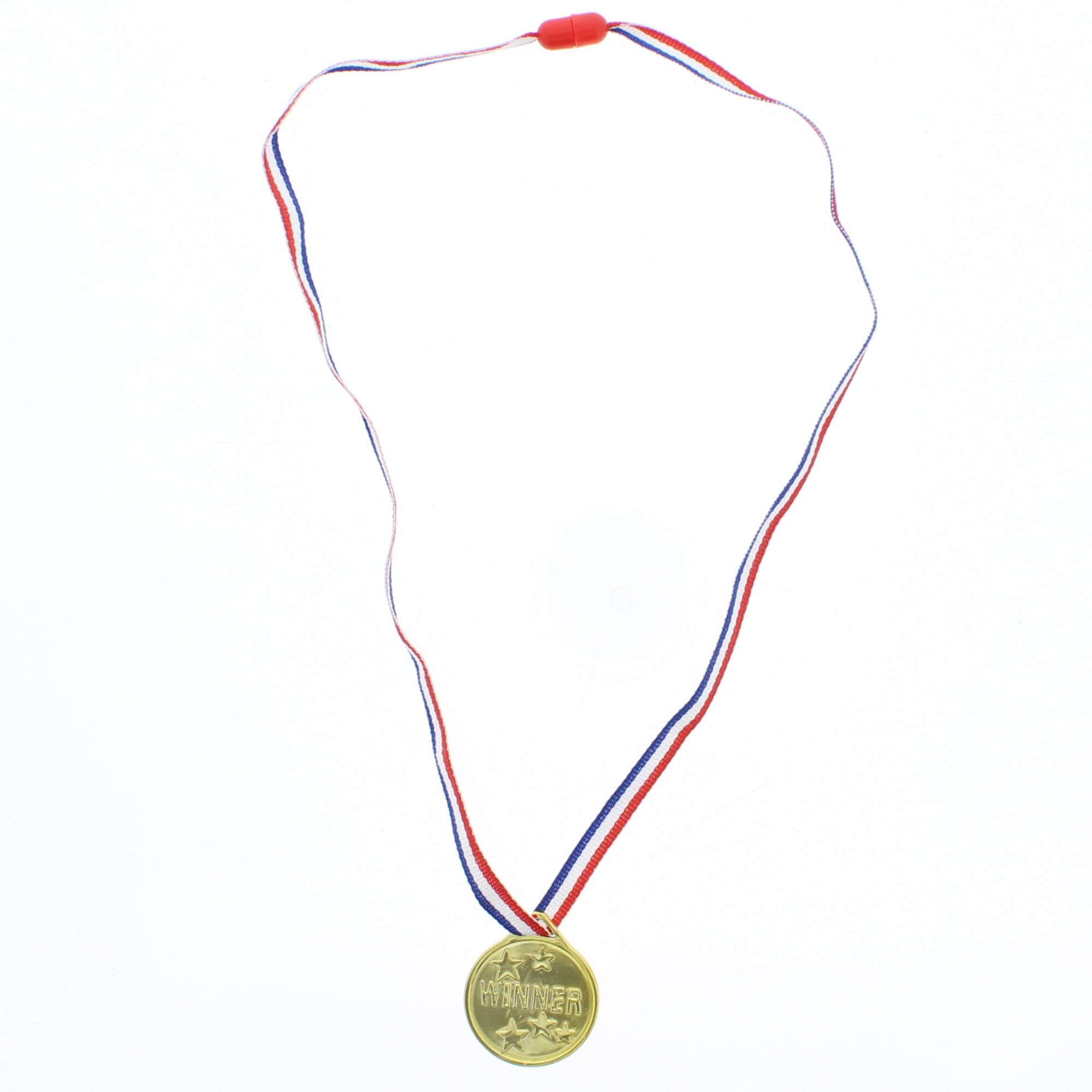 Fancy Gold Star Medal Necklace