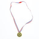 Fancy Gold Star Medal Necklace