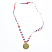 Gold Star Medal Necklace