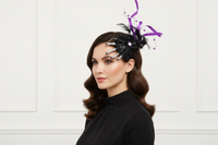 Large Silver Glitter Skeleton Hand Fascinator on Clip