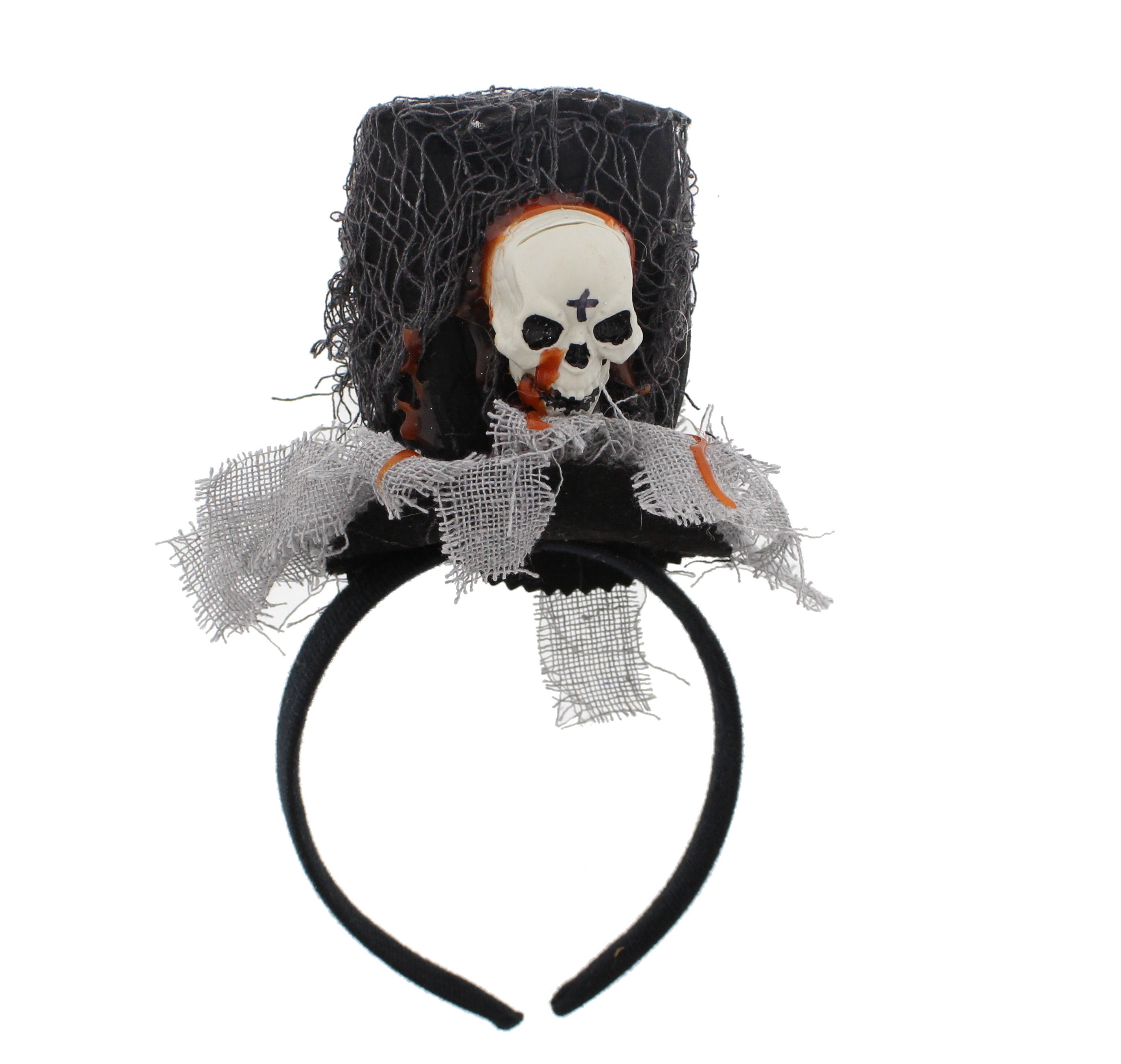 Blood Effect & Large Plastic Skull Top Hat