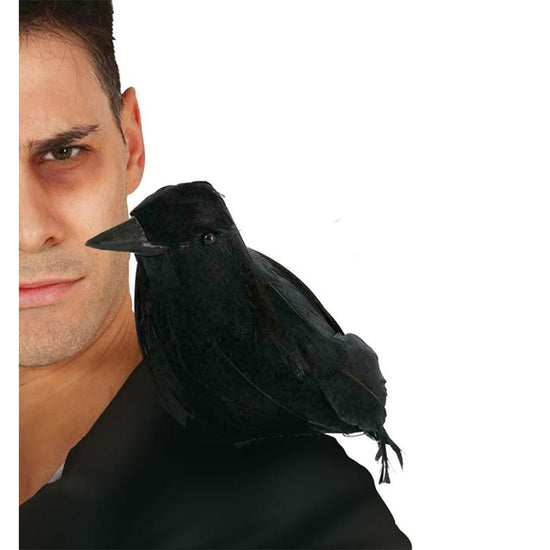Natural Feather Shoulder Crow/Raven