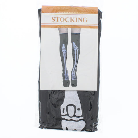 Gothic Thigh High Skeleton Stockings