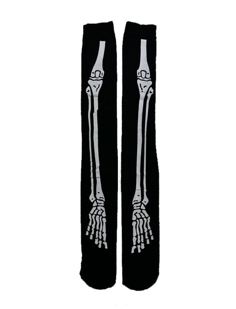 Gothic Thigh High Skeleton Stockings