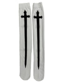 Gothic Cross Thigh High Stockings