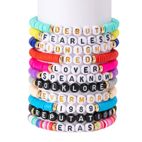 Card of 11 Assorted Colourful Album Bracelets