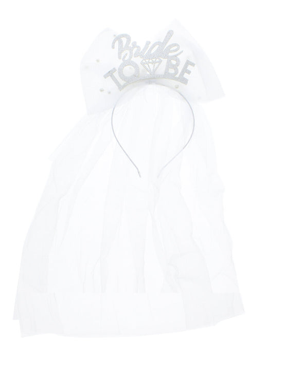 Bride To Be Bow Headband & Veil