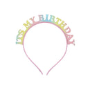 It's My Birthday Glitter Headband