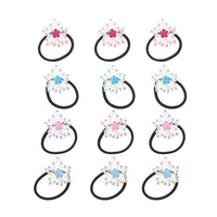 Flower with Stones on Hair Elastic