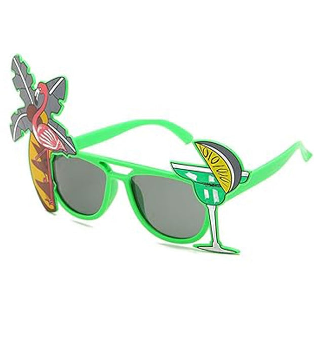 Cocktail, Flamingo & Tropical Tree Sunglasses
