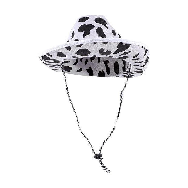 Cow Print Cowboy Hat