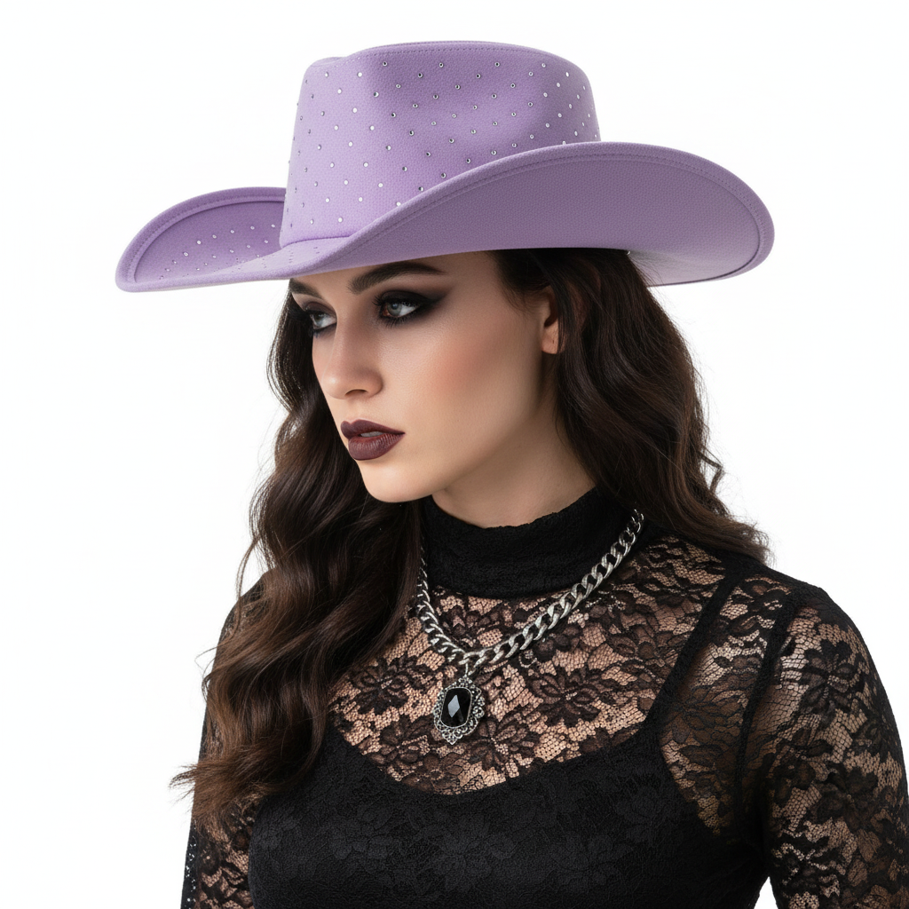 Luxury Diamante Stone Cowboy Hat