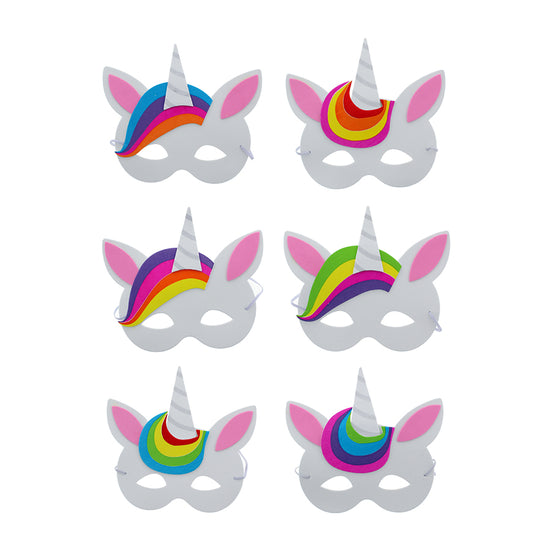 Assorted Children's Unicorn Foam Masks