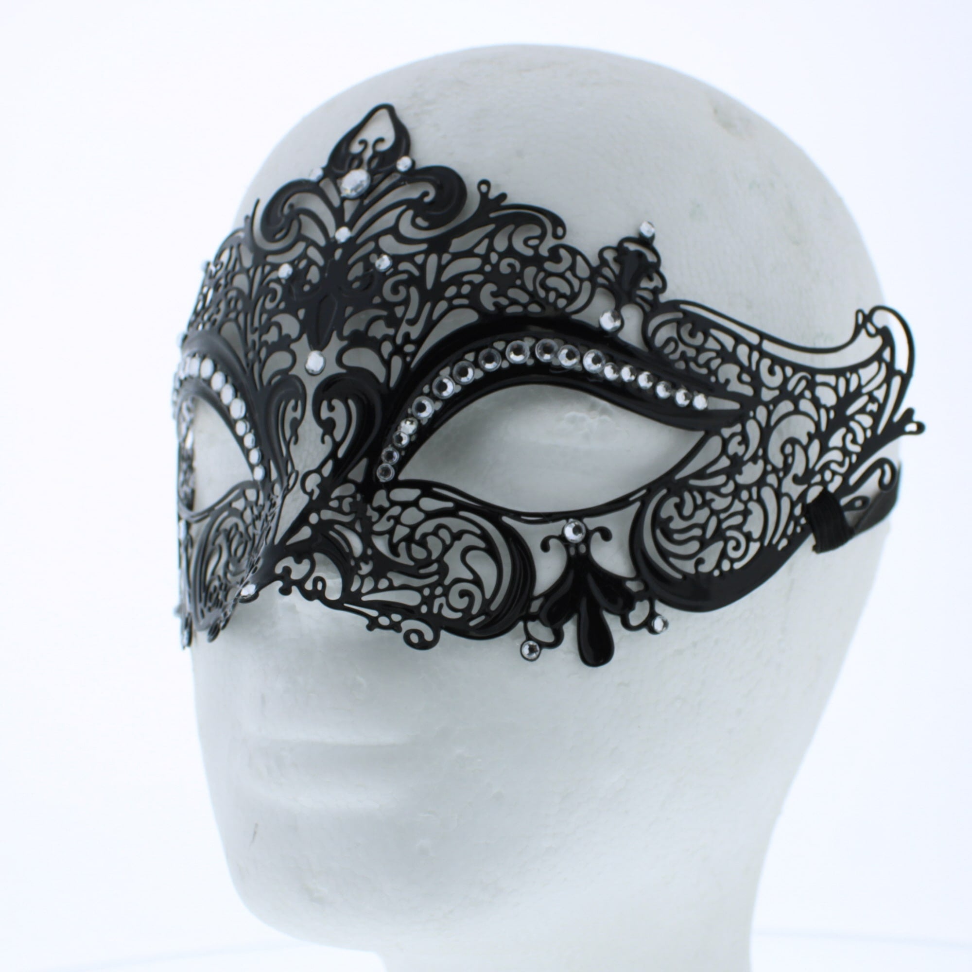 Stone Metal Black Mask