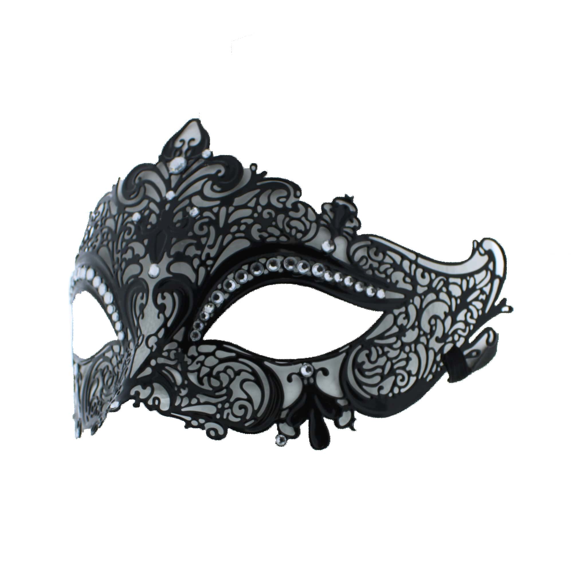 Stone Metal Black Mask