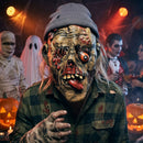 Scary Zombie Latex Head Mask with Beanie