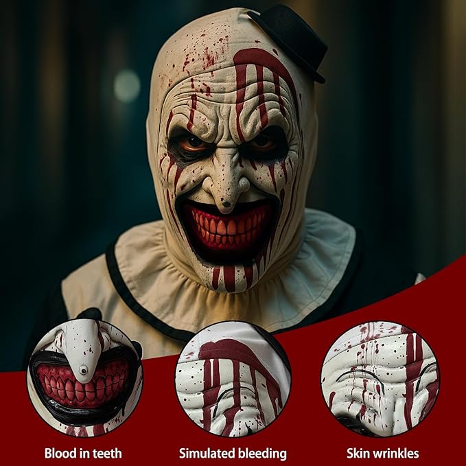 Scary Terrifier Latex Head Mask
